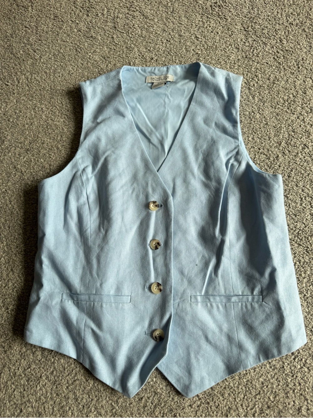 Rachel Zoe Pale Blue Sleeveless Vest
